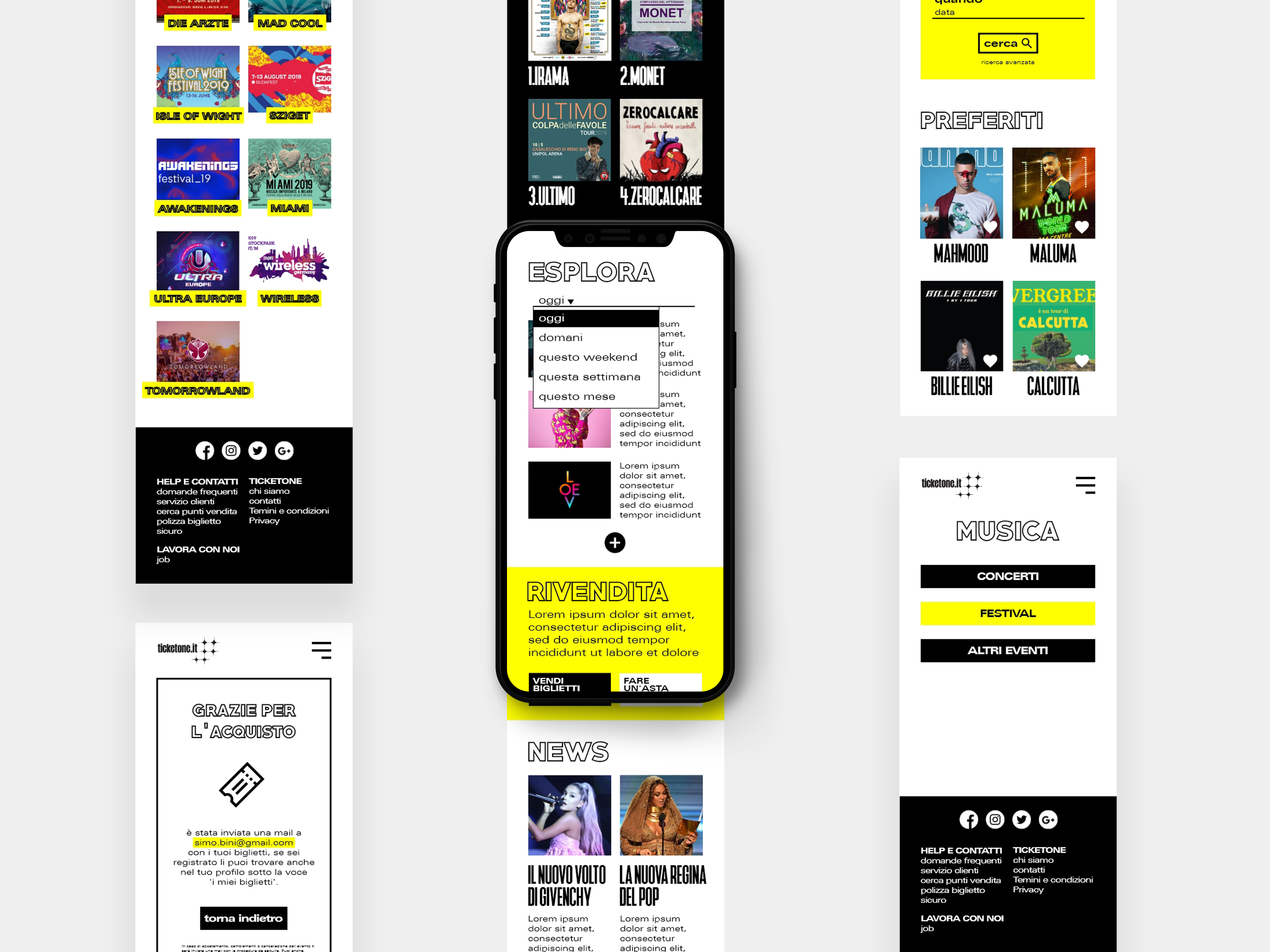 mockup versione mobile
